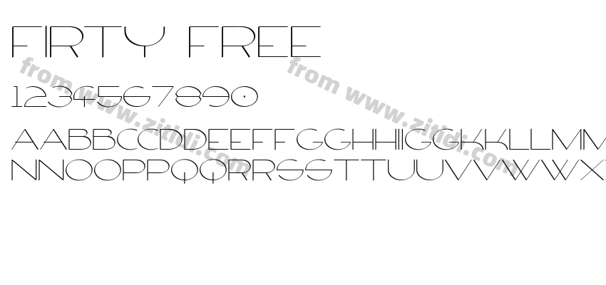 Firty-Free字体预览