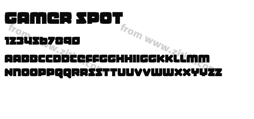 Gamer Spot字体预览