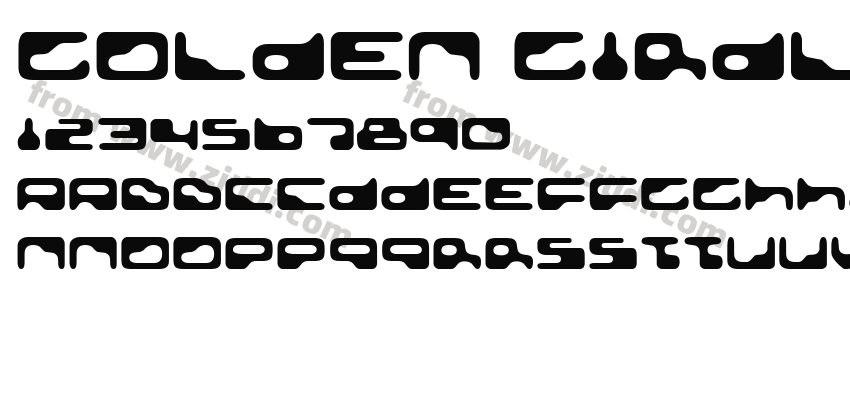 Golden Girdle字体预览