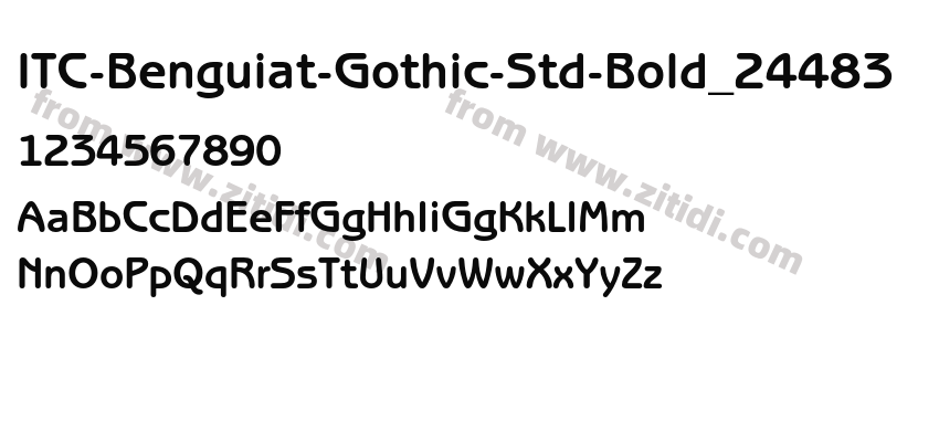 ITC-Benguiat-Gothic-Std-Bold_24483字体预览
