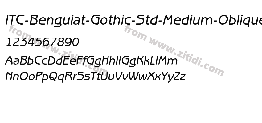 ITC-Benguiat-Gothic-Std-Medium-Oblique_24488字体预览