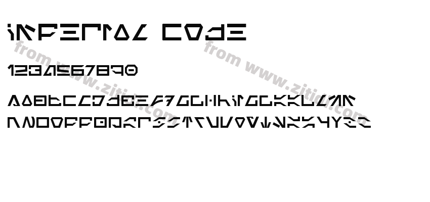 Imperial Code字体预览