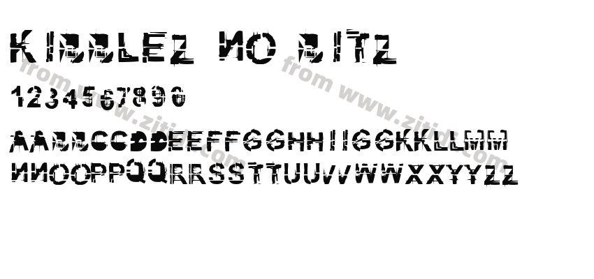 kibblez no bitz字体预览
