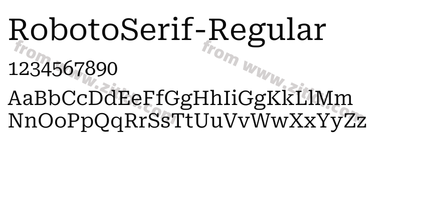 RobotoSerif-Regular字体预览