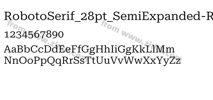 RobotoSerif_28pt_SemiExpanded-Regular字体预览