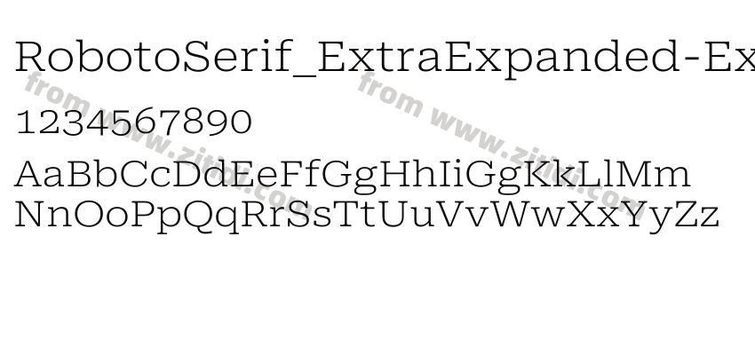 RobotoSerif_ExtraExpanded-ExtraLight字体预览