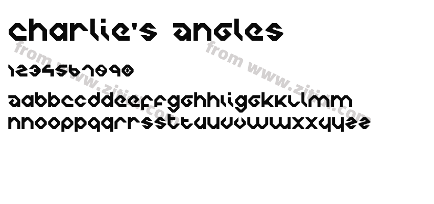 Charlie's Angles字体预览