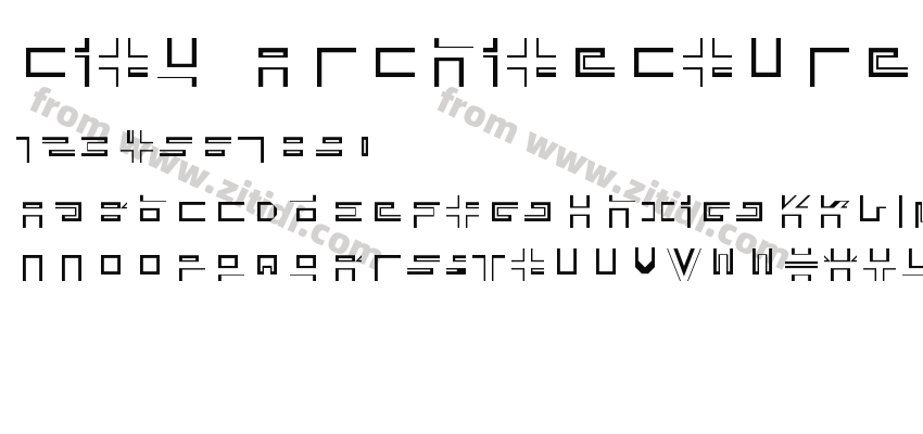 City-Architecture字体预览