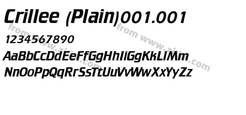 Crillee (Plain)001.001字体预览