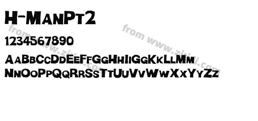 H-ManPt2字体预览