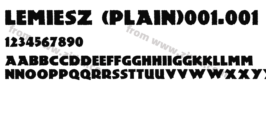 Lemiesz (Plain)001.001字体预览