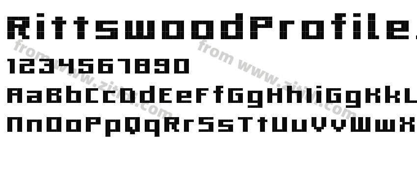 RittswoodProfile_6-Bold字体预览