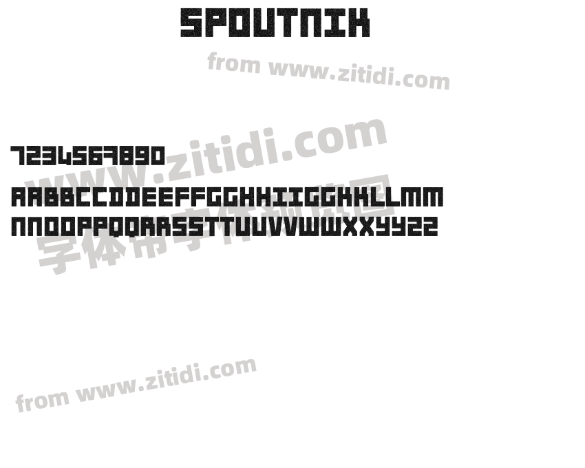 Spoutnik字体预览