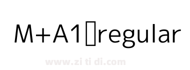 M+A1 regular