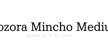 Aozora Mincho Medium