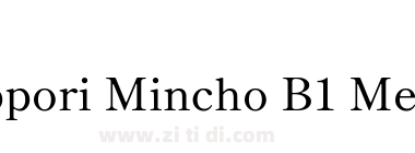 Shippori Mincho B1 Medium