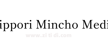 Shippori Mincho Medium