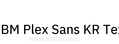 IBM Plex Sans KR Text