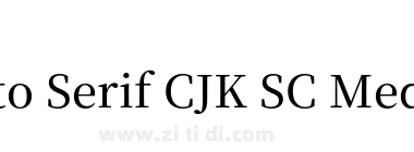 Noto Serif CJK SC Medium