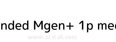Rounded Mgen+ 1p medium
