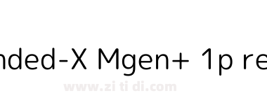 Rounded-X Mgen+ 1p regular