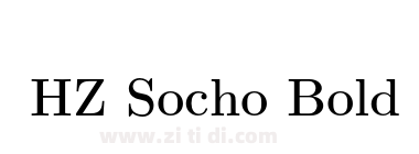 HZ Socho Bold
