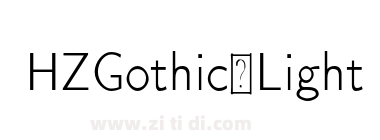 HZGothic-Light