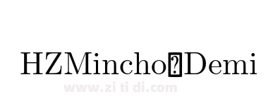 HZMincho-Demi
