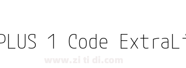 M PLUS 1 Code ExtraLight