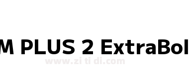 M PLUS 2 ExtraBold
