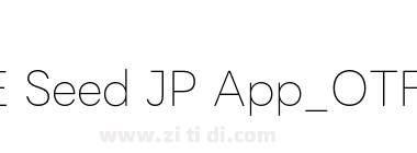 LINE Seed JP App_OTF Thin