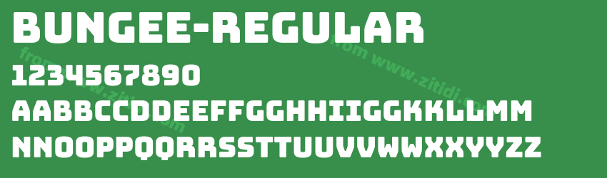 Bungee-Regular字体预览