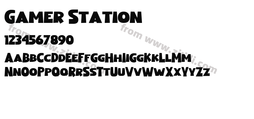 Gamer Station字体预览
