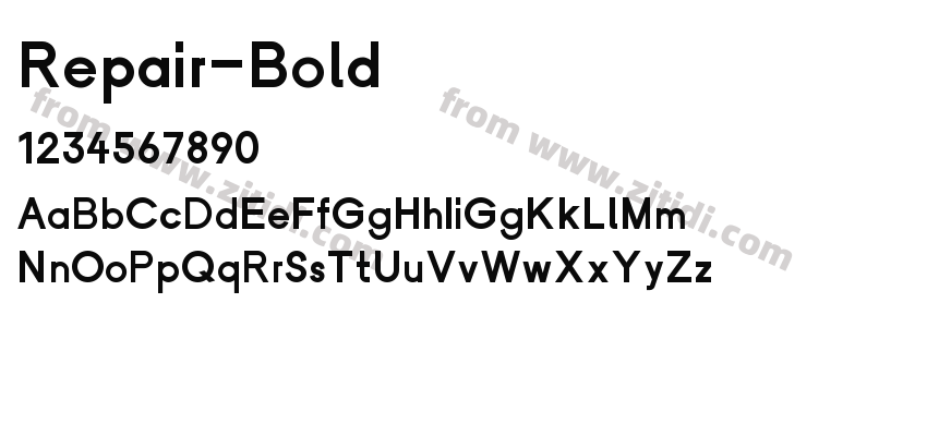 Repair-Bold字体预览