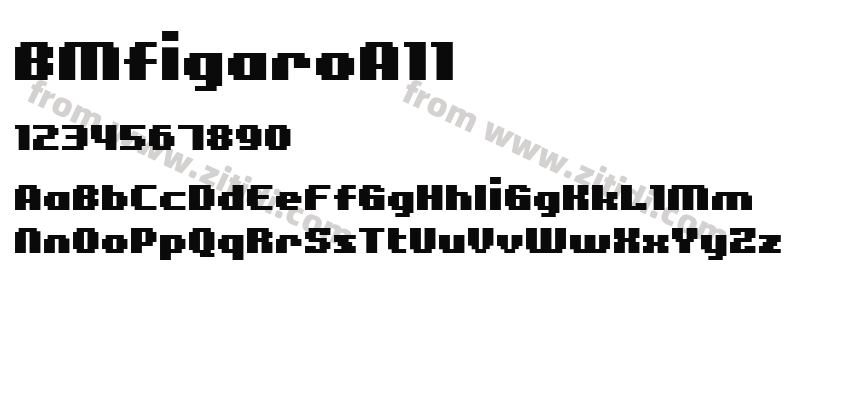 BMfigaroA11字体预览